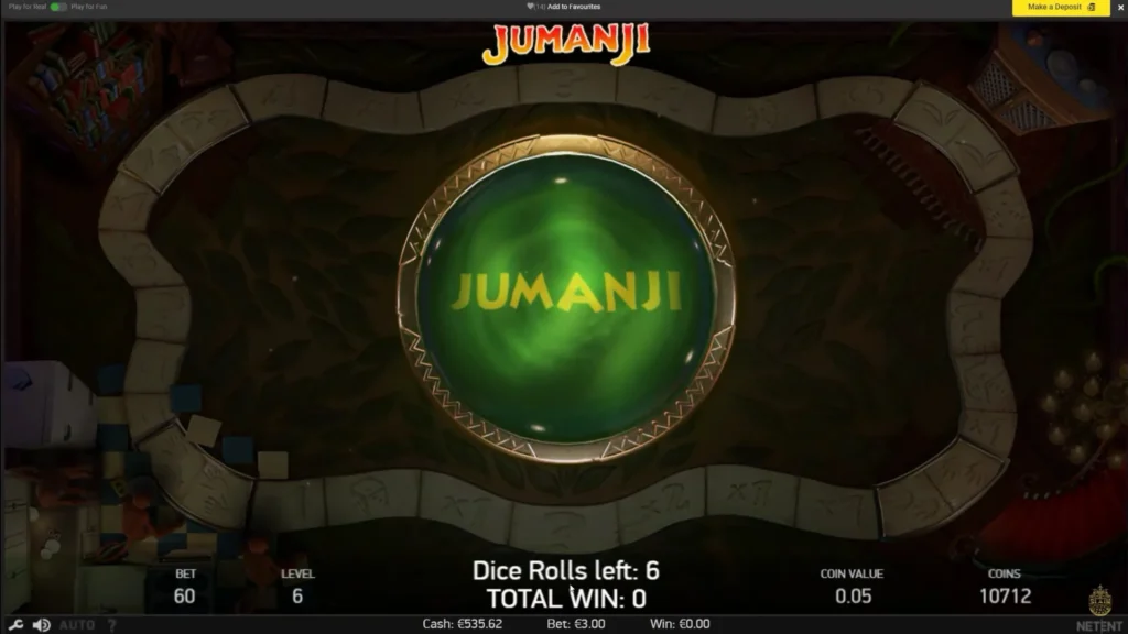 Screenshot Jumanji Slot by NetEnt_2